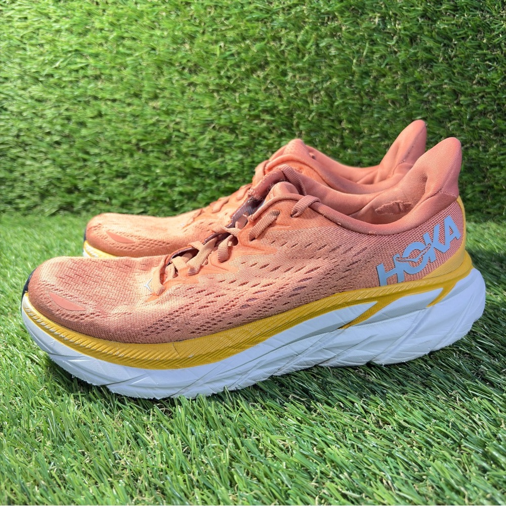 Hoka One One Clifton 8 Sun Baked Women's Size 8B READ DESCRIPTION
